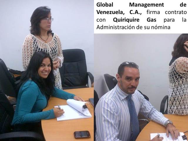 GMV FIRMA DE CONTRATO CON QUIRIQUIRE GAS PARA ADMINISTRACIÓN DE NÓMINA