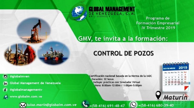 Control de Pozos Maturín 19 al 22 Noviembre 2019