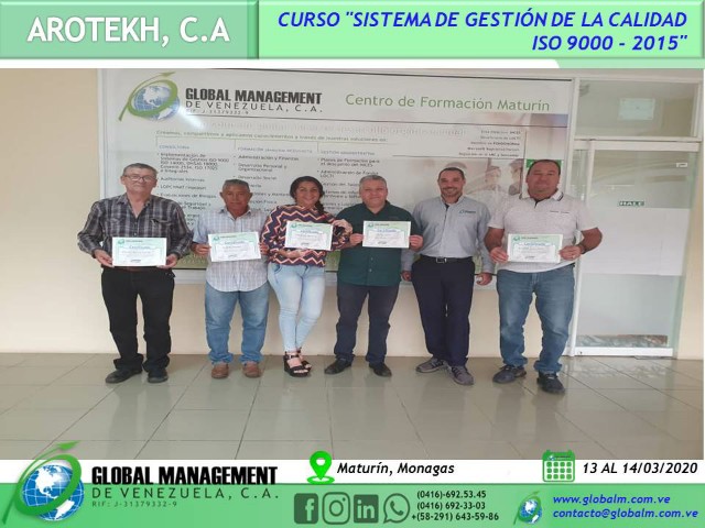 CURSO-SGC-ISO-9000-AROTEKH-MATURÍN