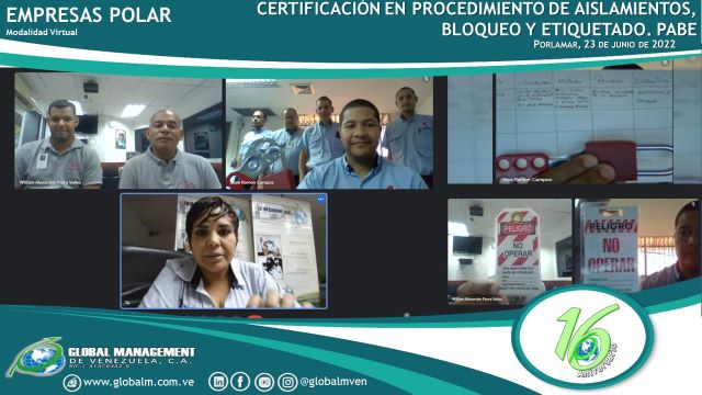 Curso-Certificación-Aislamiento-Bloqueo-Etiquetado-Polar-Pepsi-Porlamar