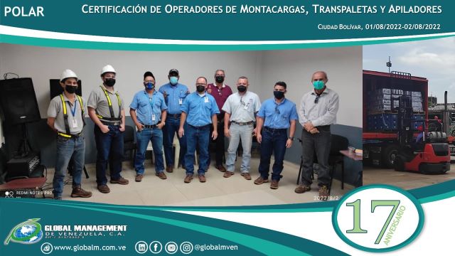 Curso-Certificación-Operadores-Montacargas-Apiladores-Transpaletas-Polar-Bolívar