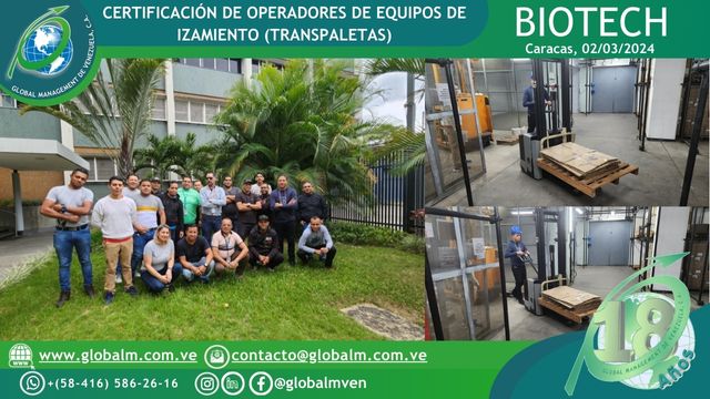 Curso-Certificación-Operadores-Transpaletas-Biotech-Caracas