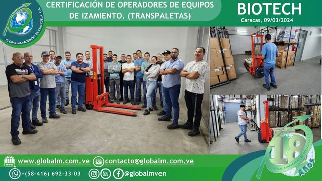 Curso-Certificación-Operadores-Transpaletas-Biotech-Caracas