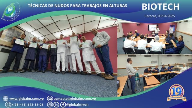 Curso-Técnicas-Nudos-Trabajos-Alturas-Biotech-Caracas