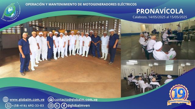 Curso-Operación-Mantenimiento-Generadores-Eléctricos-Pronavícola-Calabozo