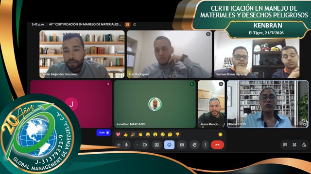 Curso-Certificación-Materiales-Desechos-Peligrosos-Kenbran-El-Tigre